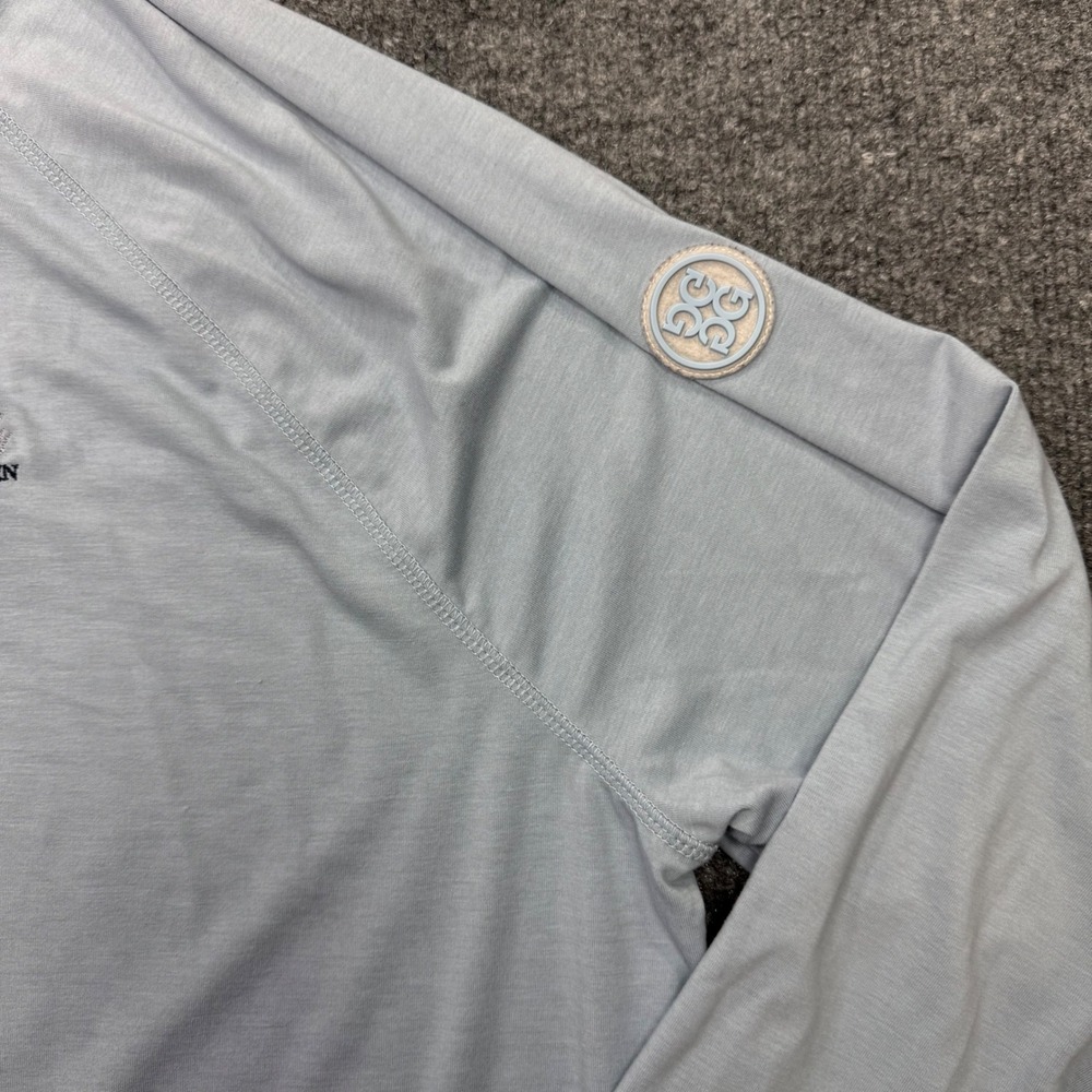 G/FORE Winghaven Quarter Zip Pullover Mens XXL Light Blue Long Sleeve Golf Top - Picture 2 of 8